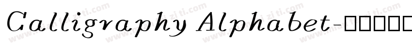 Calligraphy Alphabet字体转换